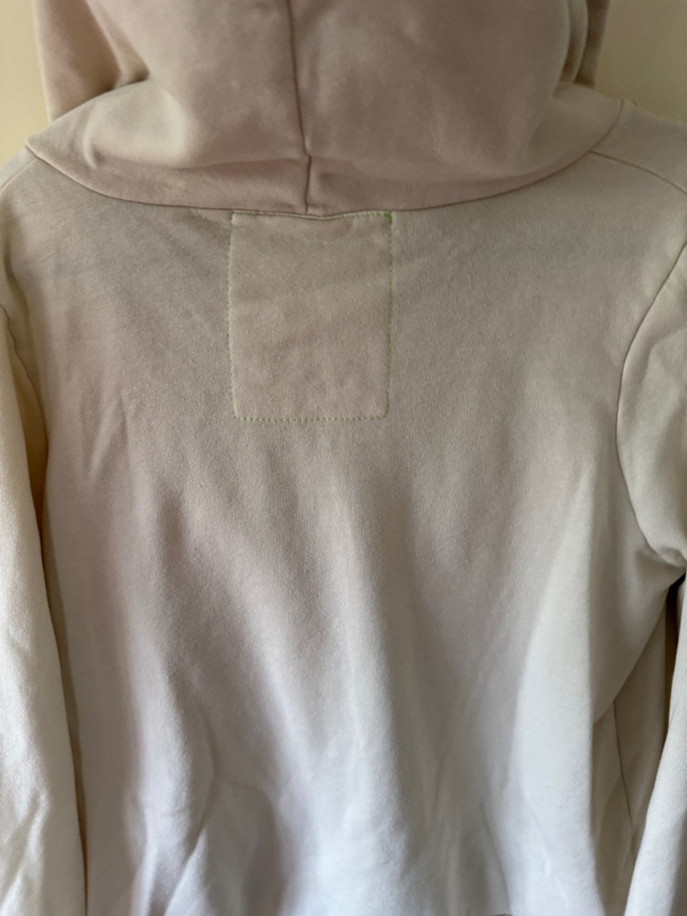 Aviator Nation Cream Zip Hoodie with Yellow, Orange, Red, Pink & Blue Stripes - Picture 8 of 8